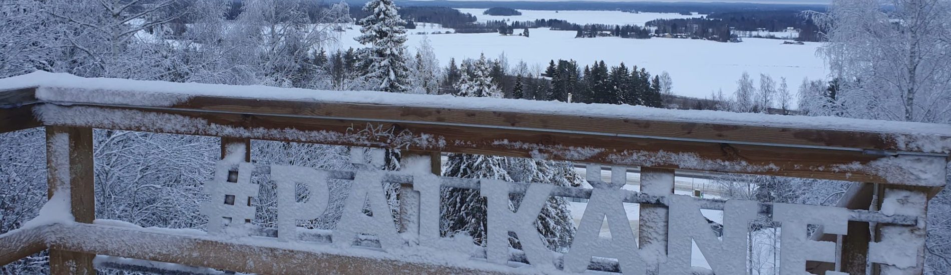 Talvinen maisema Syrjänharjulta