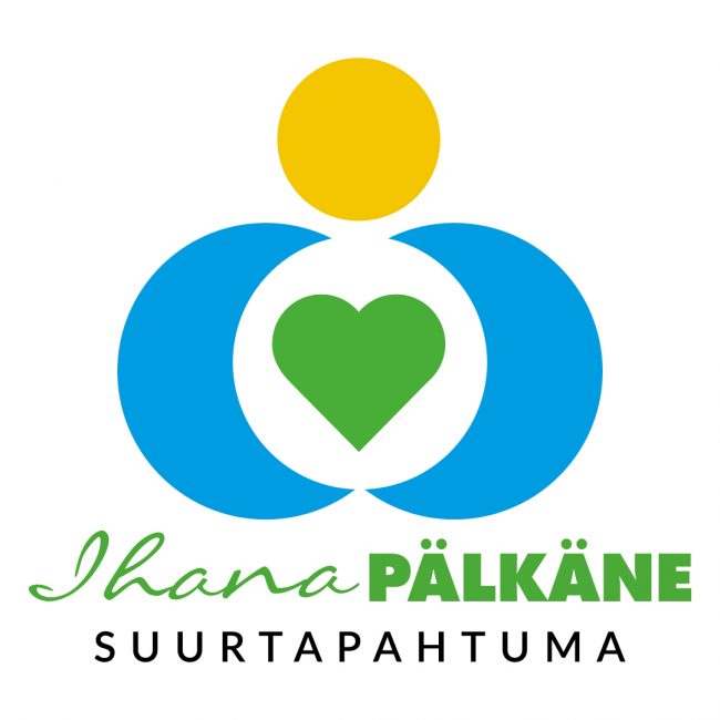 Ihana Pälkäne suurtapahtuman logossa on sydän keskellä.